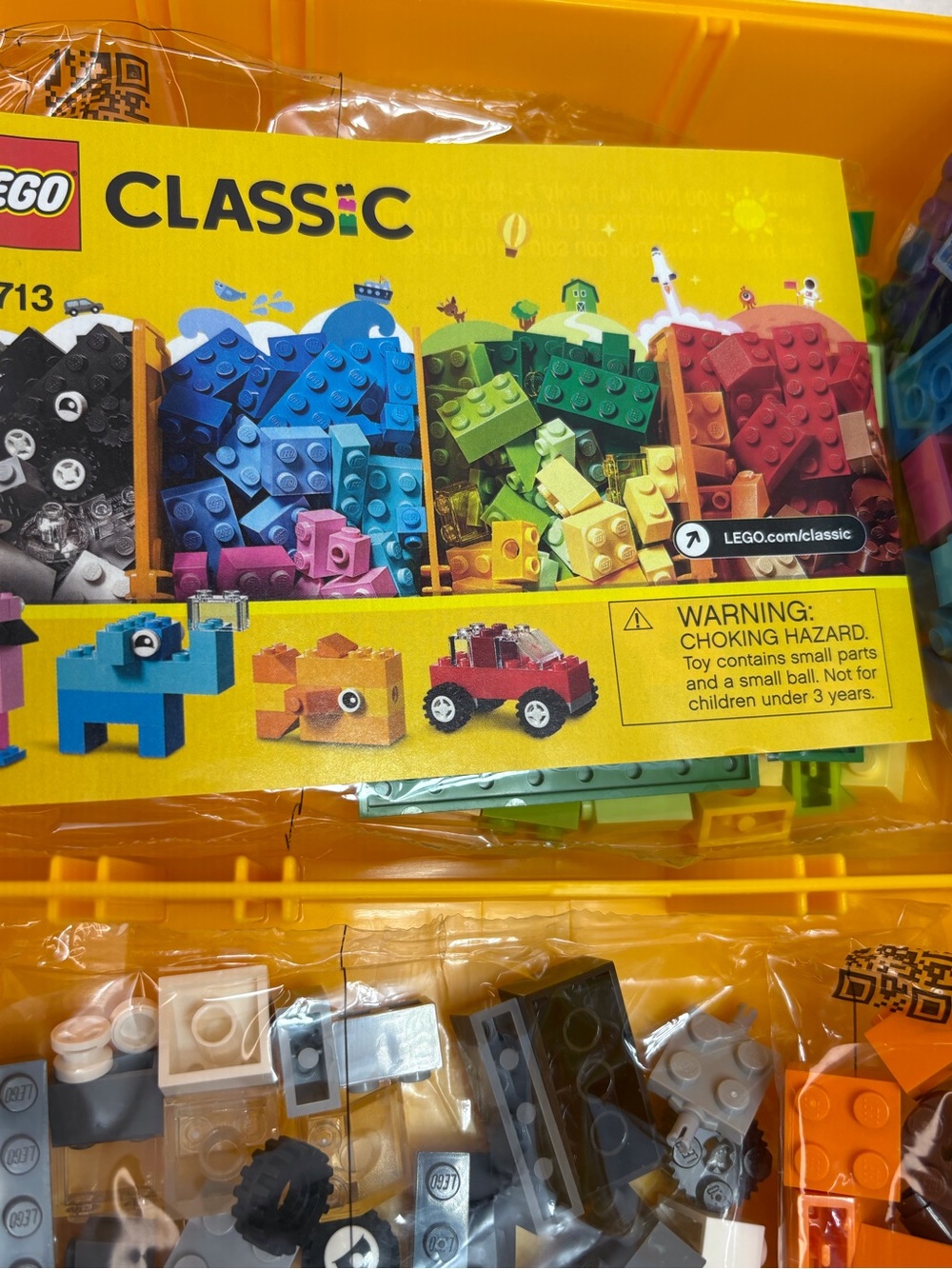 Lego brand new new see pictures Lego Yellow Carrying Case with Red Latch Accent - Picture 1 of 9